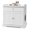 Wooden Cat Litter Box Enclosure with Drawer Side Table Furniture